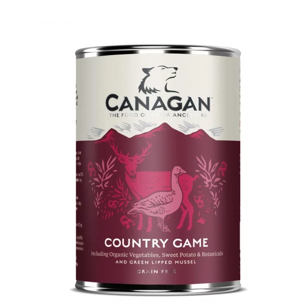 Canagan perro latas de carnes de caza