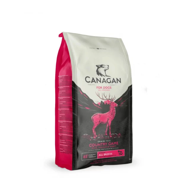 Pienso Canagan perro elaborado con carnes de caza de pato, venado y conejo