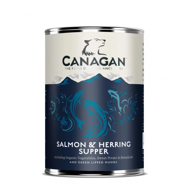 Canagan perro latas de salmón y arenque