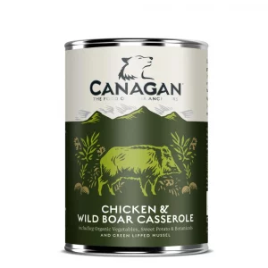 Canagan perro latas de pollo y jabalí