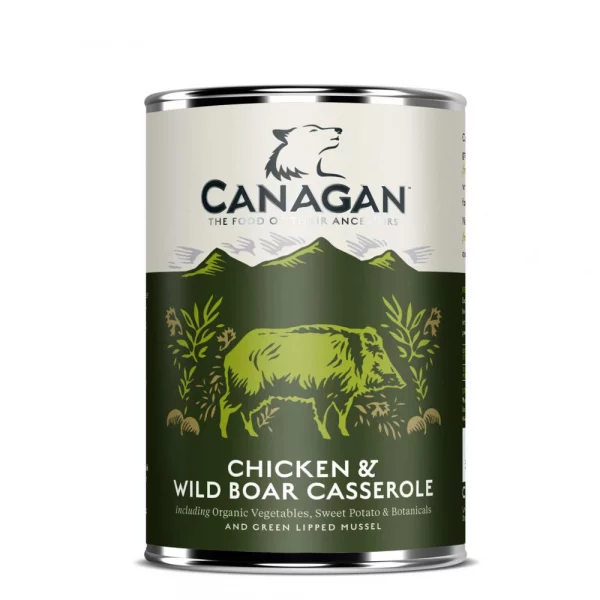 Canagan perro latas de pollo y jabalí