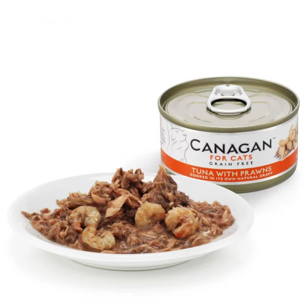 Canagan Lata para gatos de Atún con gambas 75g
