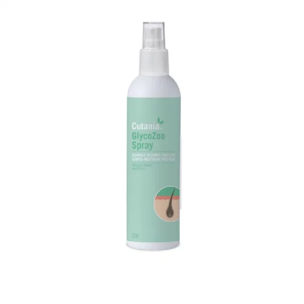 CUTANIA® GlycoZoo Spray Solución Dermatológica Sin Aclarado con Ácido Bórico y Ceramidas y Acción Queratolítica, Lipolítica y Secante