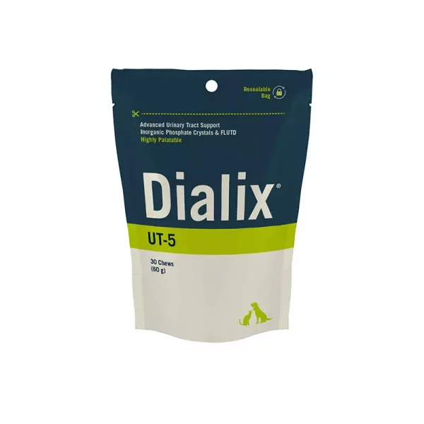 DIALIX® UT-5 Suplemento para Ayudar a Disminuir el pH Urinario, Aumentar el Volumen de la Orina y Reducir la Concentración de Sustancias en Suspensión Urología,Nefrología