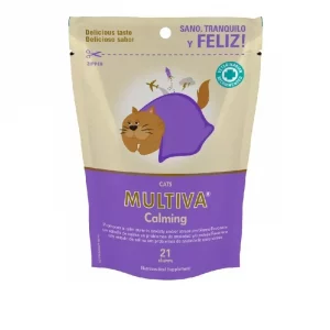 Multiva Calming Cat Suplemento de Fórmula Sinérgica para Favorecer un Estado de Calma Formulado en Chews de Alta Palatabilidad
