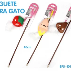 Juguete para Gato de punta Frutas y Pluma 40 cm