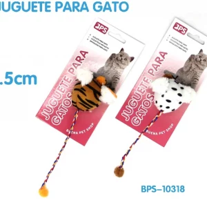 Juguete para Gato tipo Bellota con Alas de 14,5cm