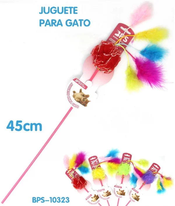 Juguete para Gato tipo Pluma 45cm