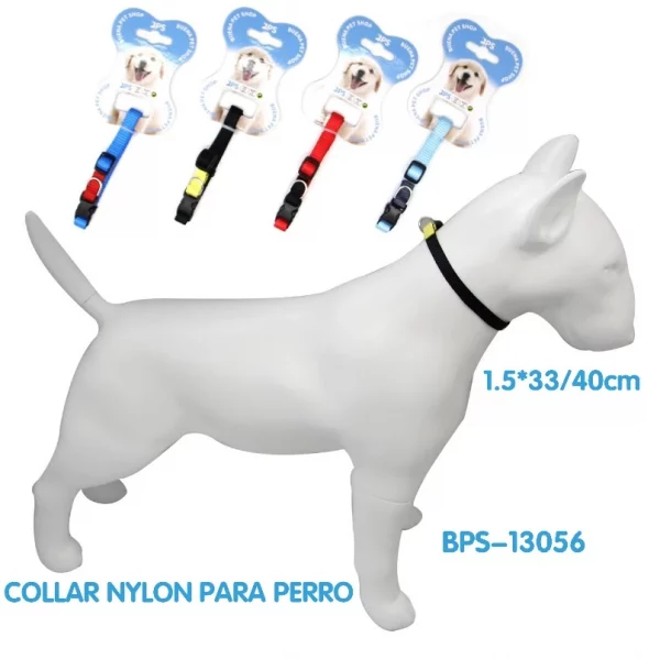 Collar de Nylon para Perro 1,5x33-40cm