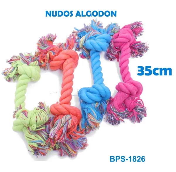 Juguete de Cuerda tipo Nudo S de Algodón Forma de Hueso 35 cm
