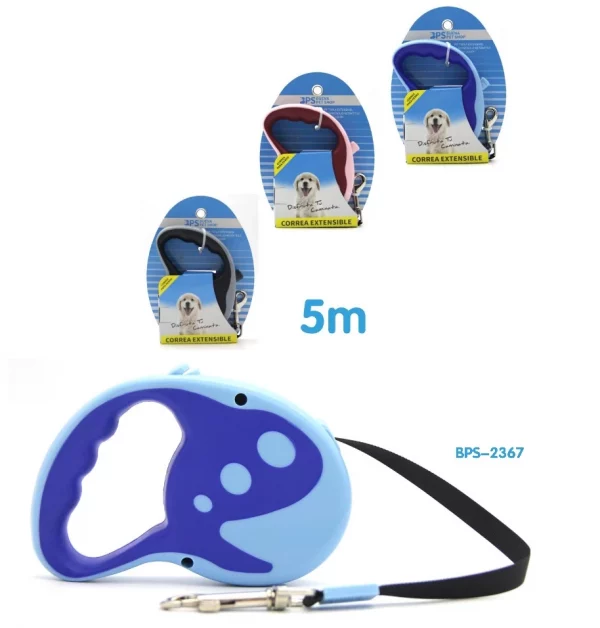Correa de Paseo para Perro Extensible 5m