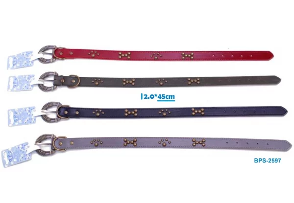 Correa de piel para Perro 2-45cm