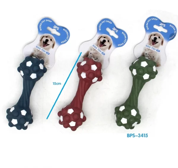 Juguete de Látex Puntas Pelota para Perro 15cm