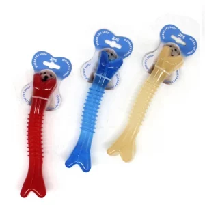 Juguete Caucho para Perro Hueso Colores