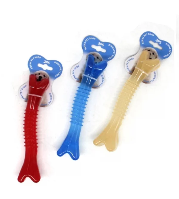 Juguete Caucho para Perro Hueso Colores