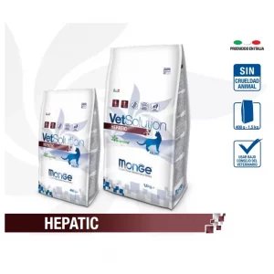 Bolsa Monge VetSolution FELINE HEPATIC 400g-1,5kg