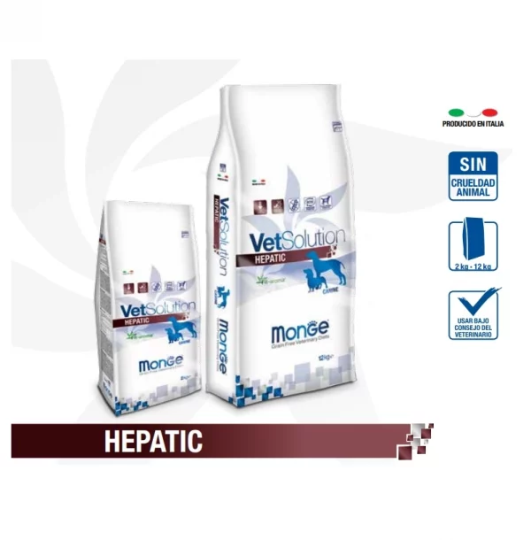 Bolsas Monge VetSolution CANINE HEPATIC 2kg-12kg