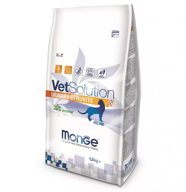 Bolsa Monge VetSolution FELINE URINARY STRUVITE 1,5kg